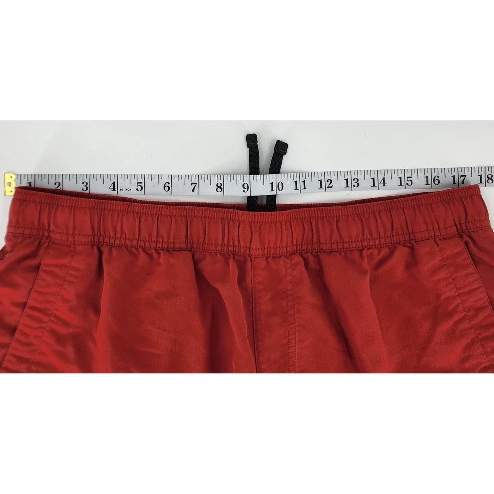 The North Face Mens Large Regular Fit Swim Trunks‎ Shorts Red Outdoor Beach Pool